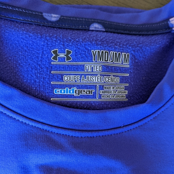 Under Armour Girls Long Sleeve Polyester Shirt Fitted - Picture 4 of 4